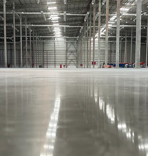 Next Level Warehouse Concrete Polished Floor